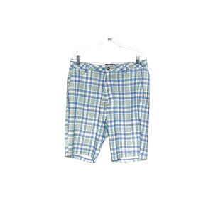 Johnie-O Blue Plaid Bermuda Shorts - Men's Size 33